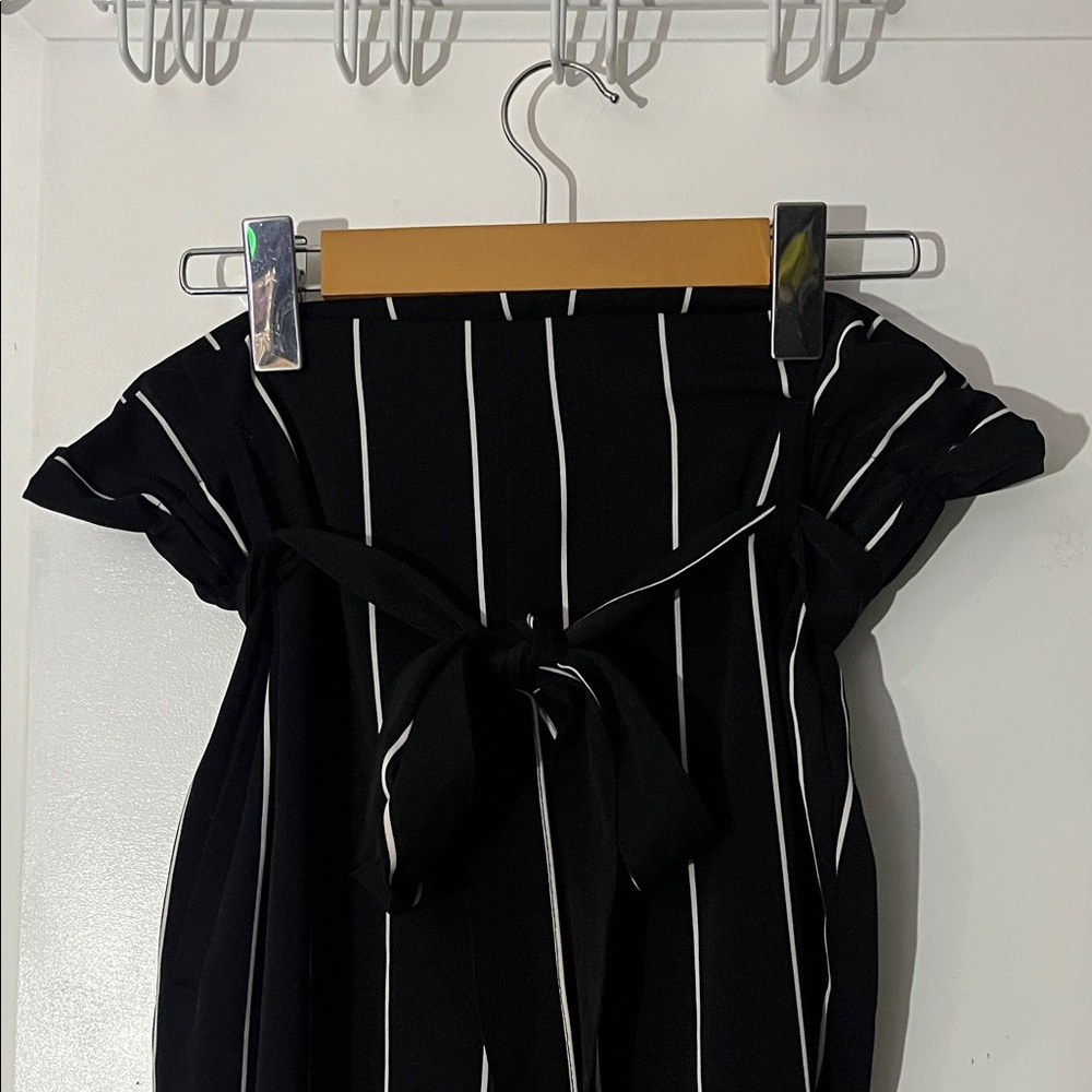 Black and White Striped pants - Picture 2 of 2